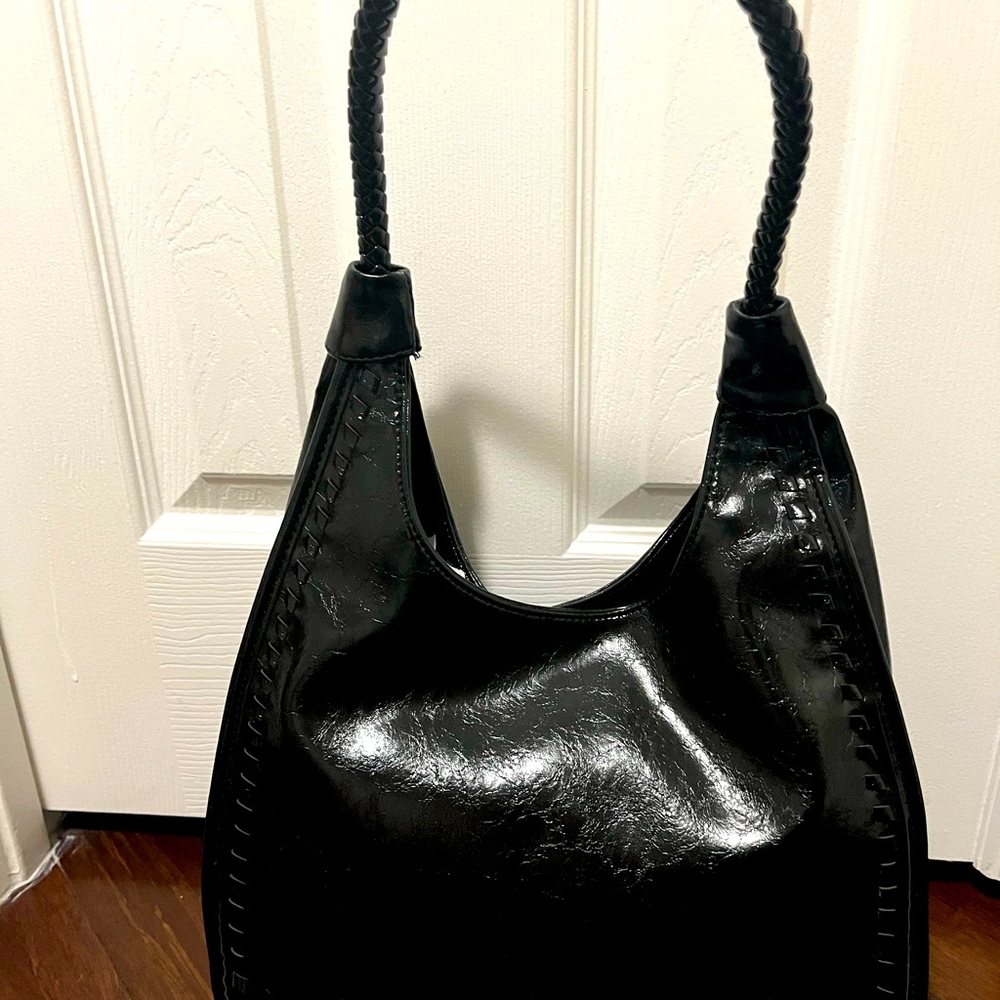 EUC Black shoulder Bag Non-Leather Material